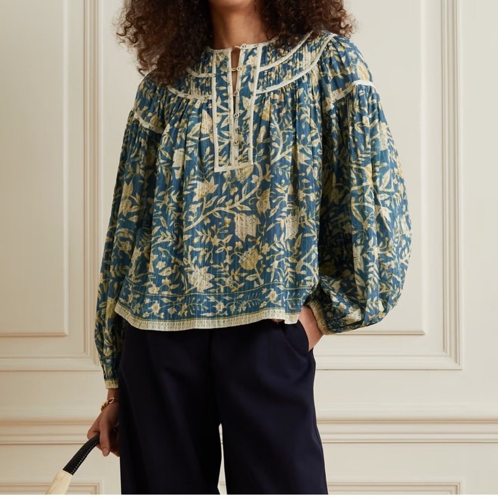 Ulla Johnson Kirana Floral Blouse
